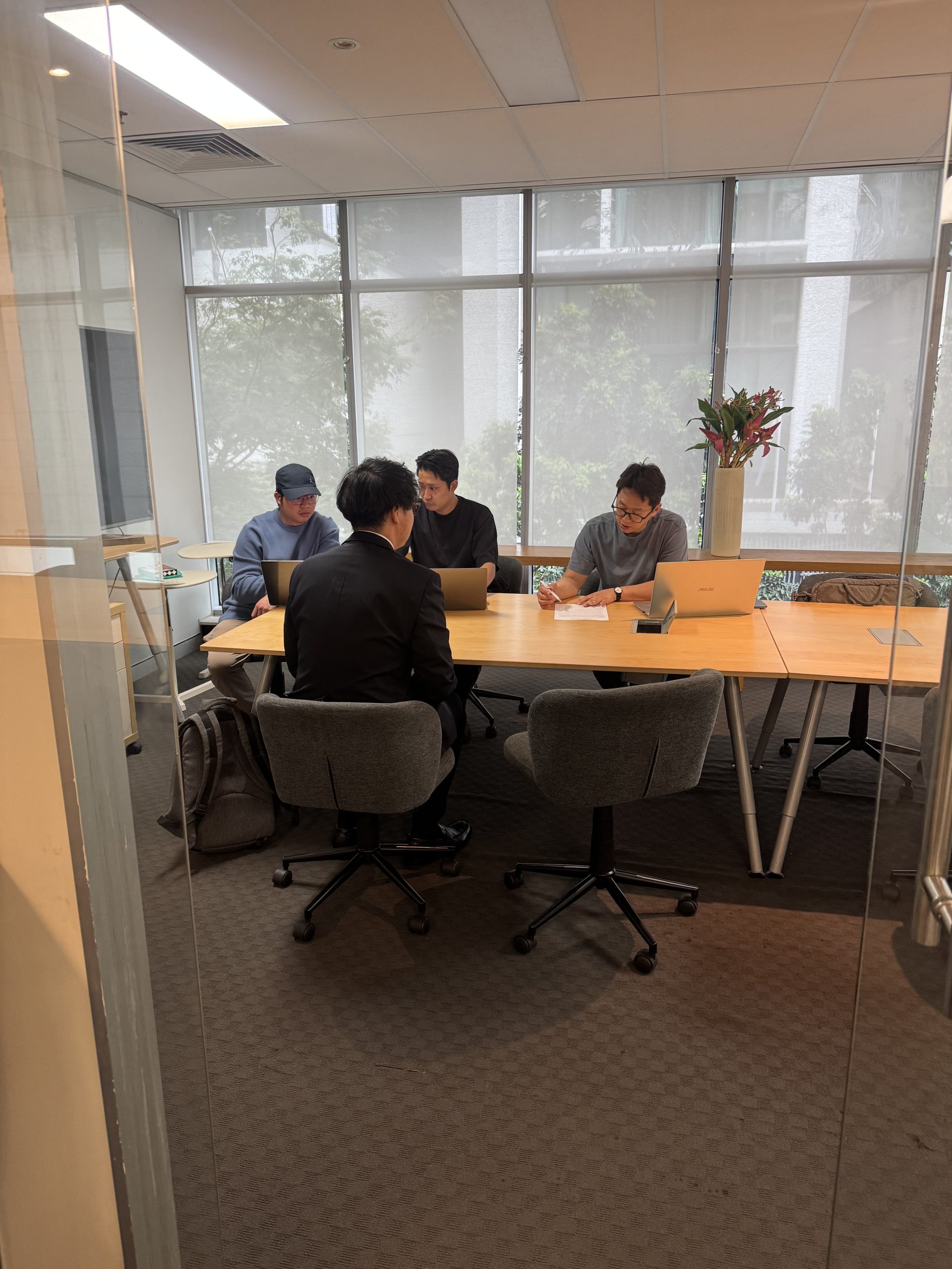 JobFlatmate A candidate meeting with employers during Interview Day